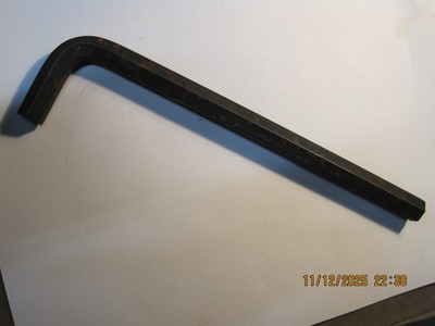 1/2'' Hex Key Allen Wrench Alloy Steel 8-3/4'' Length USA 