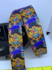 5 Yards 1 inch Wide Harry Potter Howarts Grosgrain Ribbon