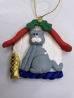 Vintage 1993 Mini Munchkins Possible Dreams Cat Clay Christmas Ornament