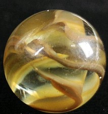 Vintage Marble - Vitro Caged Cats Eye Fingers .62