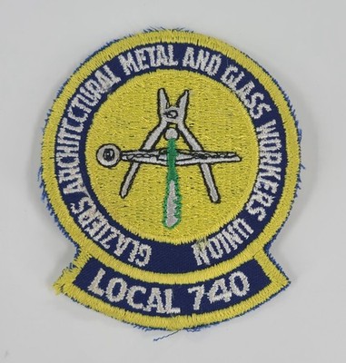 VTG Glaziers, Architectural Metal and Glass Workers Union Local 740 Patch WA OR