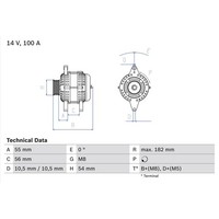 Drehstromgenerator Bosch 0 986 042 740