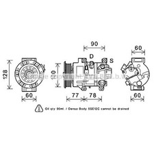 Kompressor Klimaanlage für Toyota Avensis Kombi T25 Corolla Verso ZER_ ZZE_ R1_