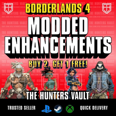 #ad BL4 Borderlands 4 • MODDED ENHANCEMENTS • Lvl 50 • BUY 2 GET 1 FREE • PC PS5 XB $6.40