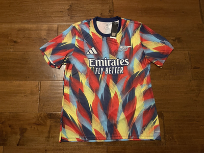 MAZZEL サッカーシャツLサイズ新品未開封 Arsenal 2025-26 Adidas Home Prematch Soccer Jersey JJ1797 - Men's