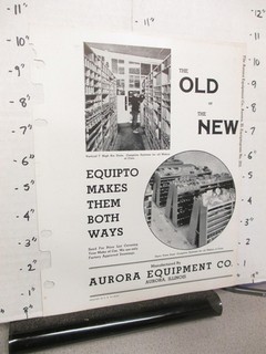 Aurora 1937 AUTOMOTIVE car part supply shelving store display sales catalog