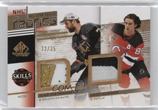 2022 Upper Deck SP Game Used 22/35 Jack Hughes Alex Pietrangelo Dual Patch 1xm