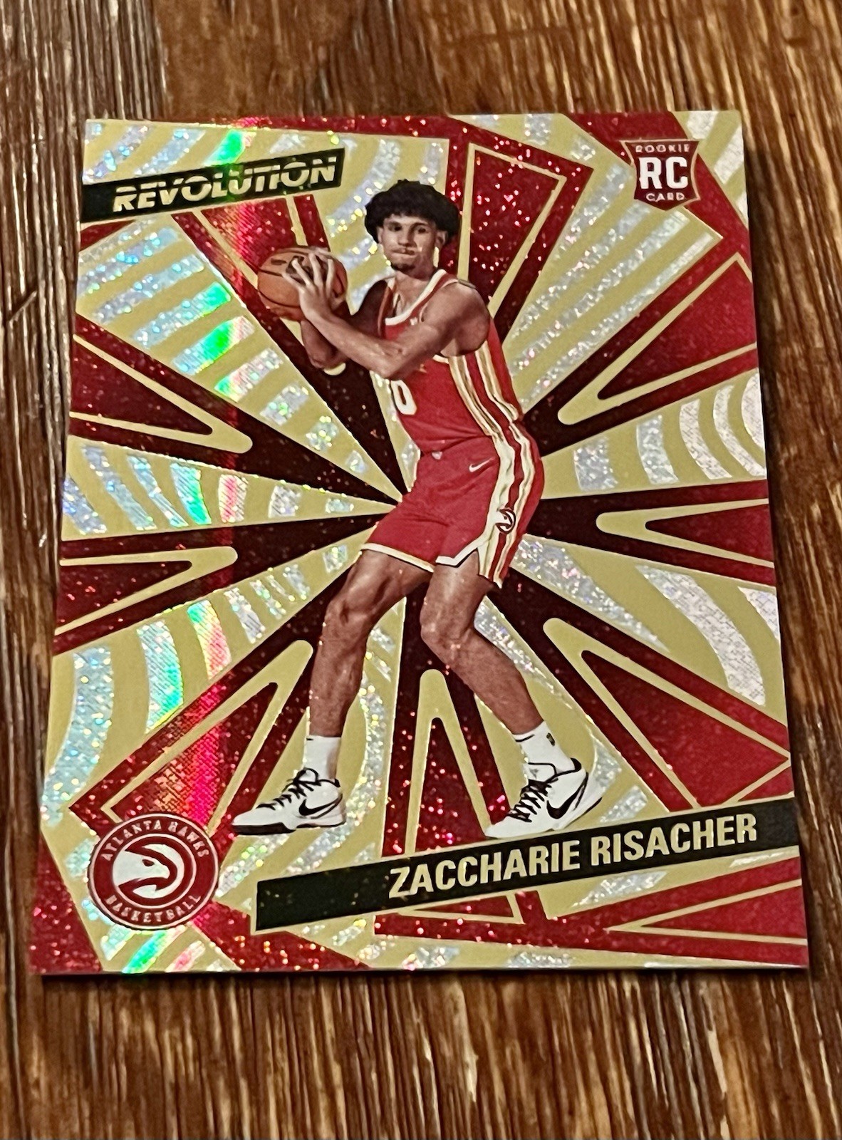 2024-25 Panini Revolution Zaccharie Risacher Rookie RC #104 Neutron /125 Hawks