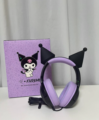 Razer x Sanrio Kuromi Kraken V2 Wired Headset Headphone Limited