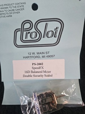 Pro Slot SpeedFX 16D Balanced Motor Double  Sealed for 1/24 Slot Cars PS-2002