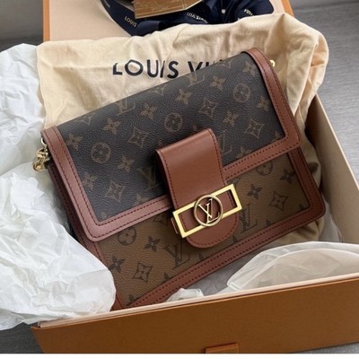 Louis Vuitton Dauphine MM Monogram Bag- box, dust bag, original receipt copy