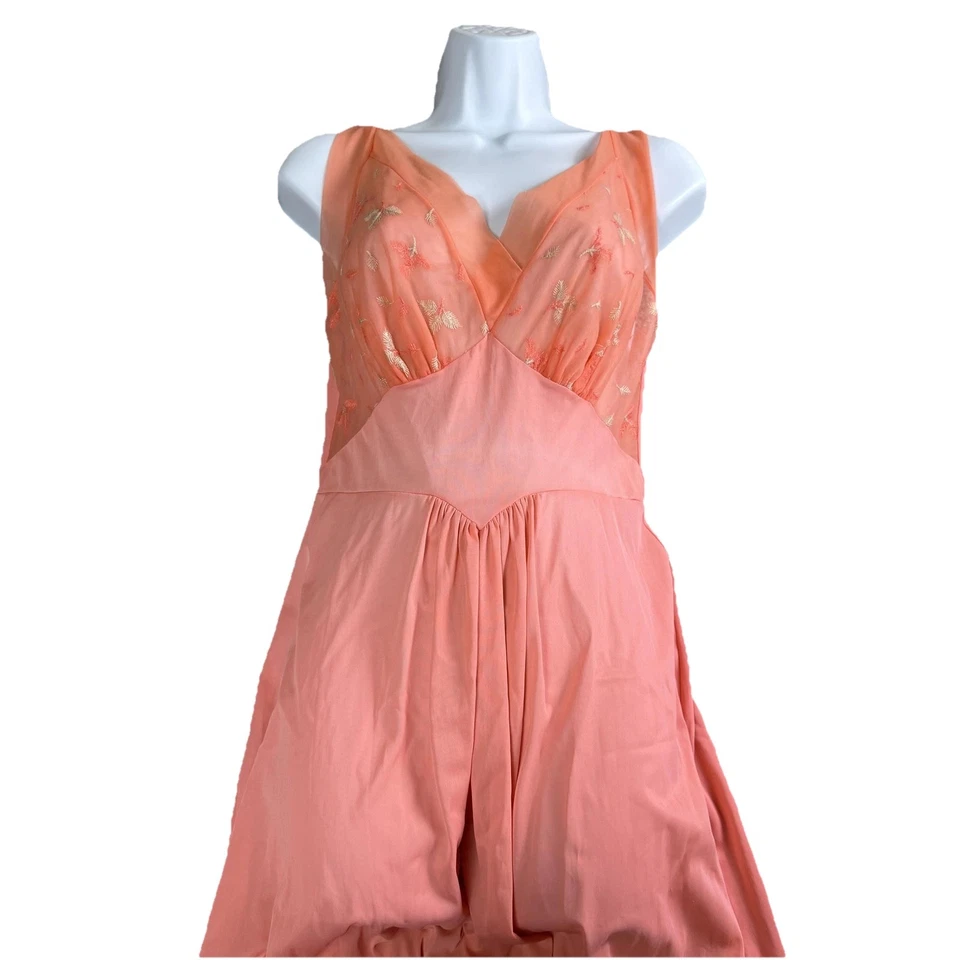 De Colección Vanity Fair Babydoll Camisón Pequeño Transparente Cintura Imperio Coqueta Romántico Foto 3 de 4