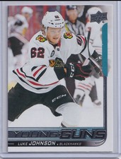 2018-19 UD Series 1 Young Guns Luke Johnson RC Chicago Blackhawks #245