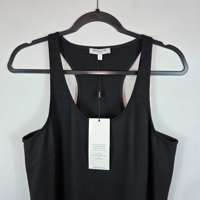 black dress with leather sleeves V Sleeve Leather Dress – L'école Des Femmes main image 1