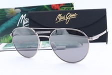 Maui Jim Waterfront MJ 830-11 Grey Gunmetal Oval Sunglasses Grey polarized Lens