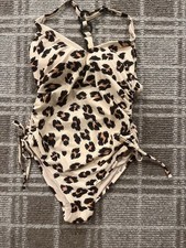 Kona Sol Tortoise Ring One Piece Swimsuit Animal Print Ladies Size Small