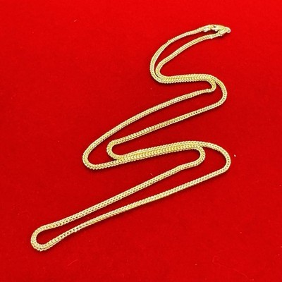 20   1.5mm 10K Yellow Gold Franco Link Chain Necklace
