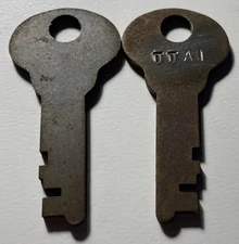 2 Corbin # TTA1 Suitcase Trunk Keys