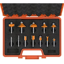 CMT 800.503.11 12-Piece Router Bit Set, 1/4-Inch Shank