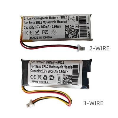 Replacement 800mAh Battery For Sena SRL 2 Motorcycle Headset SRL2 GT-Air II