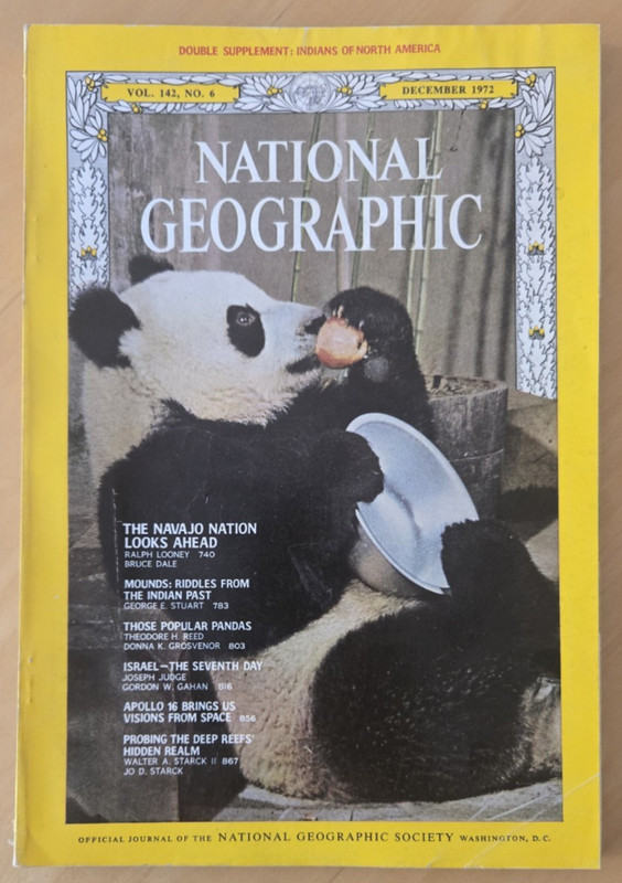 NATIONAL GEOGRAPHIC Magazine - December 1972 - Navajos/Pandas/Israel/Apollo 16 