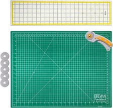 Self Healing Cutting Mat & Rotary Cutter Set – 45mm Rotary Cutter for Fabric wi
