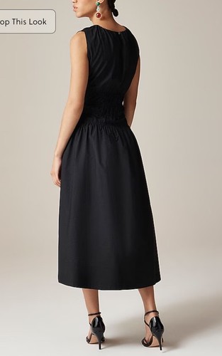 NWT! J.Crew Hyacinth dress in cotton poplin. Petite Small. $128 CI930 - Picture 3 of 10