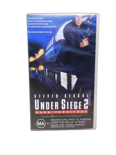 Under Siege 2 Dark Territory Vhs Steven Seagal Action Movie Warner Bros.