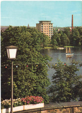 4 AK Karl-Marx-Stadt ab 1968 Schloßteich Busbahnhof Straßen PKW Hotel Chemnitz