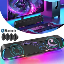 Surround Sound Bar 4 Speaker System Wireless Bluetooth Subwoofer Home Theater