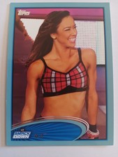 2012 Topps WWE AJ Lee Blue Boarder Parallel #88 Rookie Card