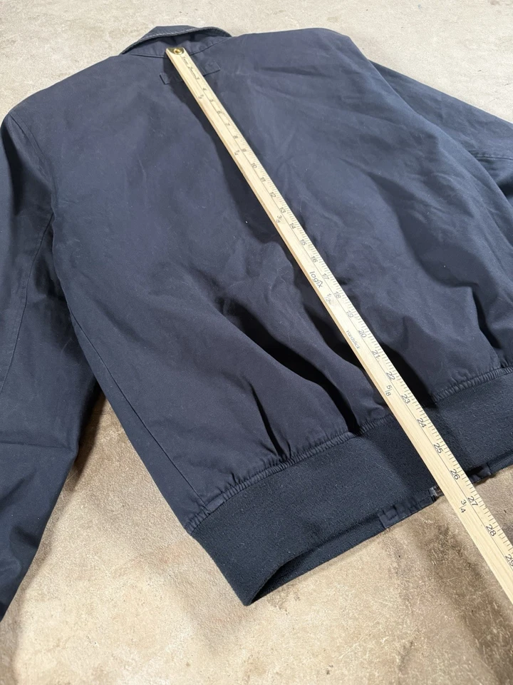 Chaqueta de bombardero para hombre GANT New Haven azul marino con cremallera talla mediana Foto 4 de 4