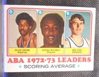 1973 Topps Scoring Average Leaders ABA Erving McGinnis Issel #234