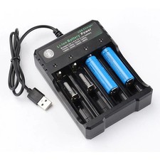 Li-ion Lithium Smart Charger 3.7V 2 4 6 Slot For 16340/14500/26650 RCR123 USA A 