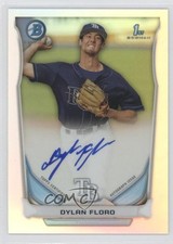 2014 Bowman Prospect Auto Chrome Refractor 85/500 Dylan Floro #BCAP-DF Auto 1b8