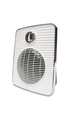 O.ERRE 2000W Heater Fan 2 Heat Levels Retro Style Warm Air White