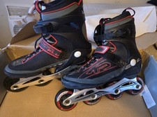 K2Skates Men's Size 9 Exo Alu Skate Shoes Black And Red Used