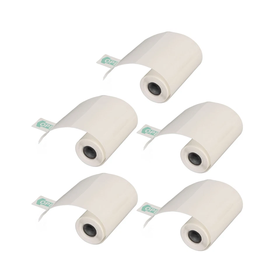 5 Rolls Adhesive Thermal Paper 2.2 X 1.0in Printing Transparent For Document - Image 3 of 4