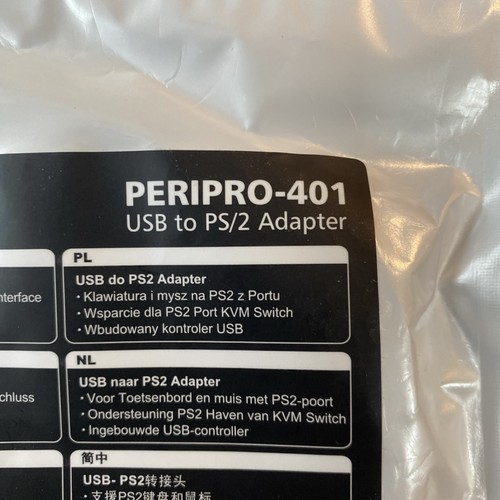 USB to 2 x PS/2 Adapter PS2 Female Keyboard and Mouse Adaptor Splitter Converter - Picture 4 of 4