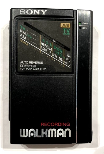 SONY WM-F404 walkman stereo radio cassette-corder Made in Japan Reverse