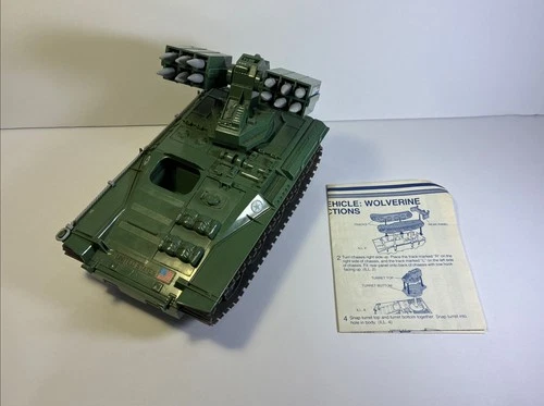 Hasbro GI Joe Wolverine Armored Missile Vehicle 1983 100% Complete W/ Blueprints