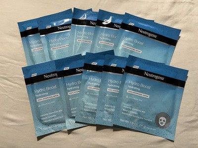 Pack of 10 Neutrogena  Hydro Boost Hydrating Face Mask 1 oz Each