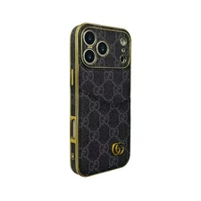 Luxury Shockproof Case for iPhone 17 16 15 14 13 Pro Max with Card Holder Cover