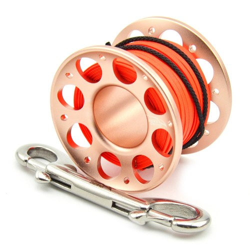 Aluminum Diving Reel with Double Hook for 15M 30M Underwater Adventures - Picture 3 of 78