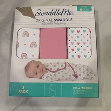 Summer Infant SwaddleMe Original Swaddle Small Medium 3 Pack 7-14 Lbs