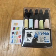 Chartpak Ad Markers Set of 25 Set F Pastel