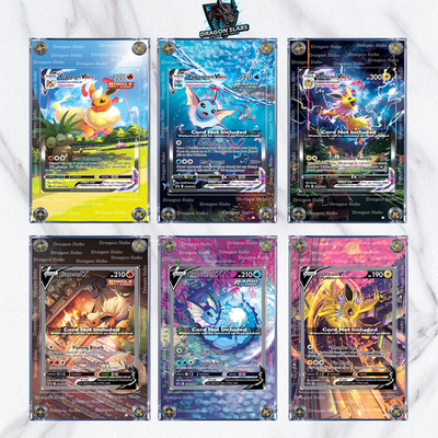 X6 Pokemon Flareon Jolteon Vaporeon V & Vmax Alt Arts SWSH