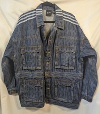 Adidas Originals x Ivy Park Monogram Unisex Detachable/Crop Denim Jacket Medium