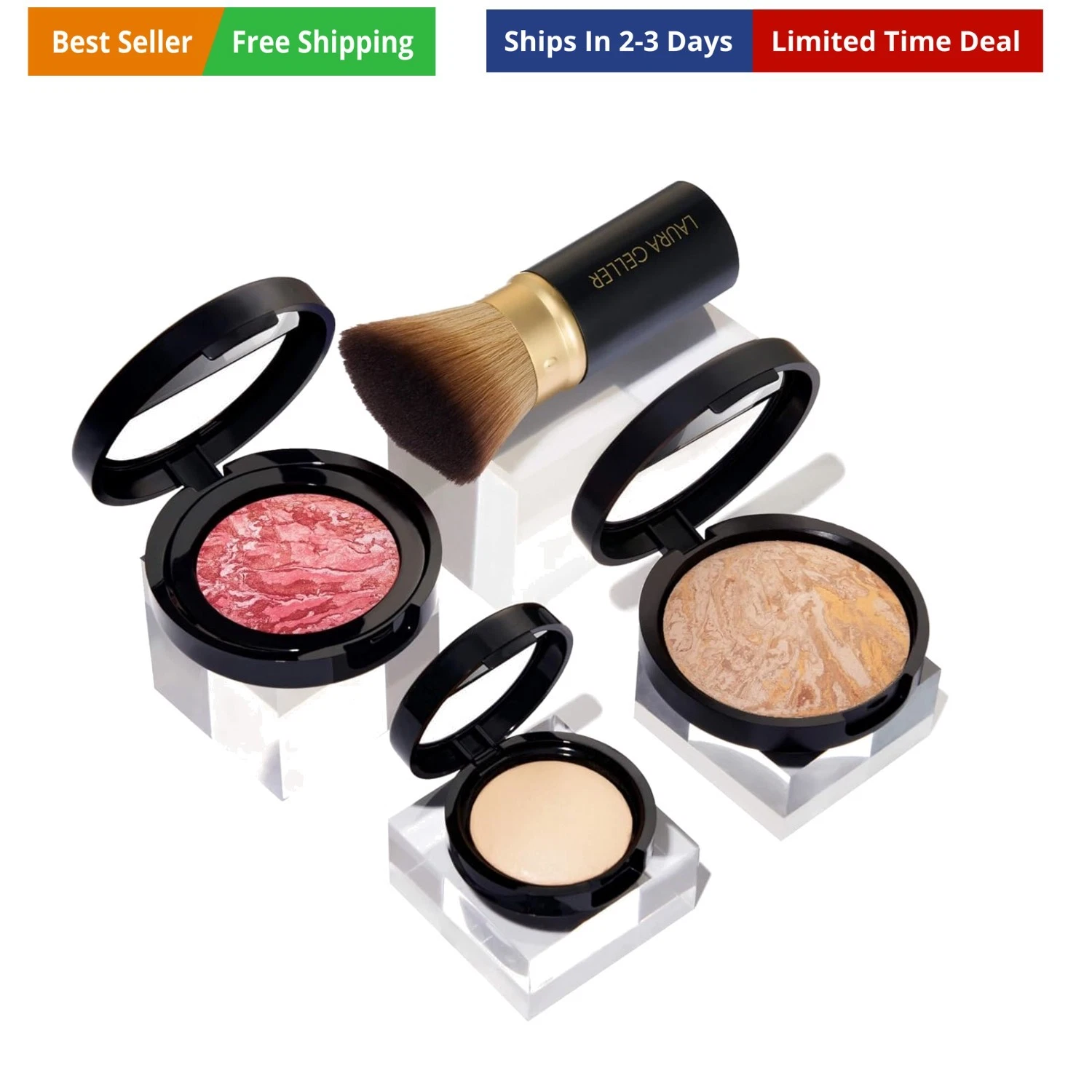Daily Routine Kit 4 PC: Baked Balance-n-Brighten Foundation, Medium + Retract...