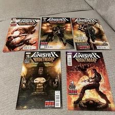 PUNISHER NIGHTMARE #1 - 5 COMIC BOOK LOT FULL SERIES MARK TEXEIRA ART & COVERS